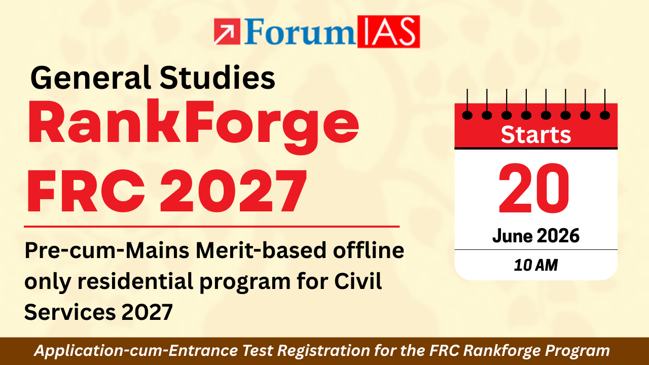 General Studies RankForge for Civil Services Examination 2027: Pre-cum-Mains FRC Program